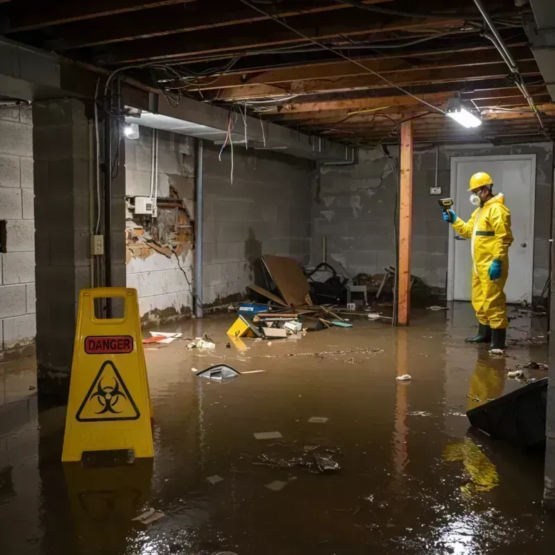 Flooded Basement Electrical Hazard in Lake Forest, IL Property